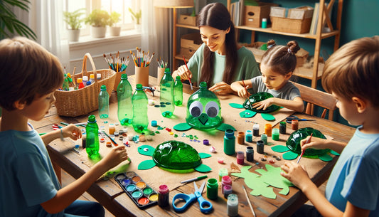 Transforming Disposable Plastic Bottles into Turtle Art: A Fun and Eco-Friendly Craft for Kids