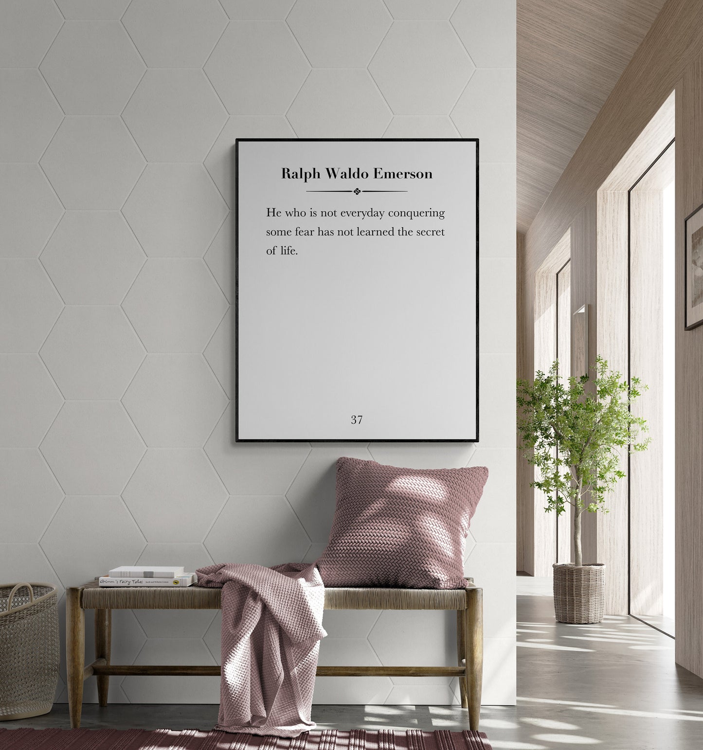 The Secret of Life | Ralph Waldo Emerson Quote | Home Decor Wall Artwork | Inspirational Gifts | Literary Book Page | Art Print