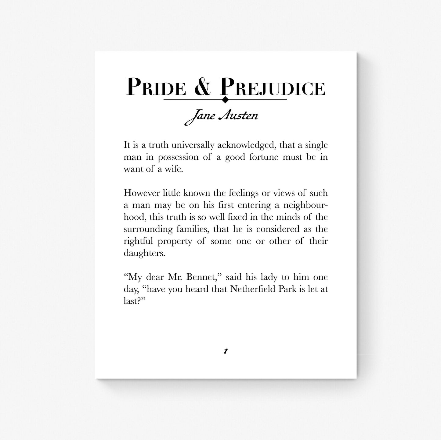 Jane Austen Quote | You Have Bewitched Me, Body And Soul | Pride And Prejudice | Mr. Darcy | Art Print