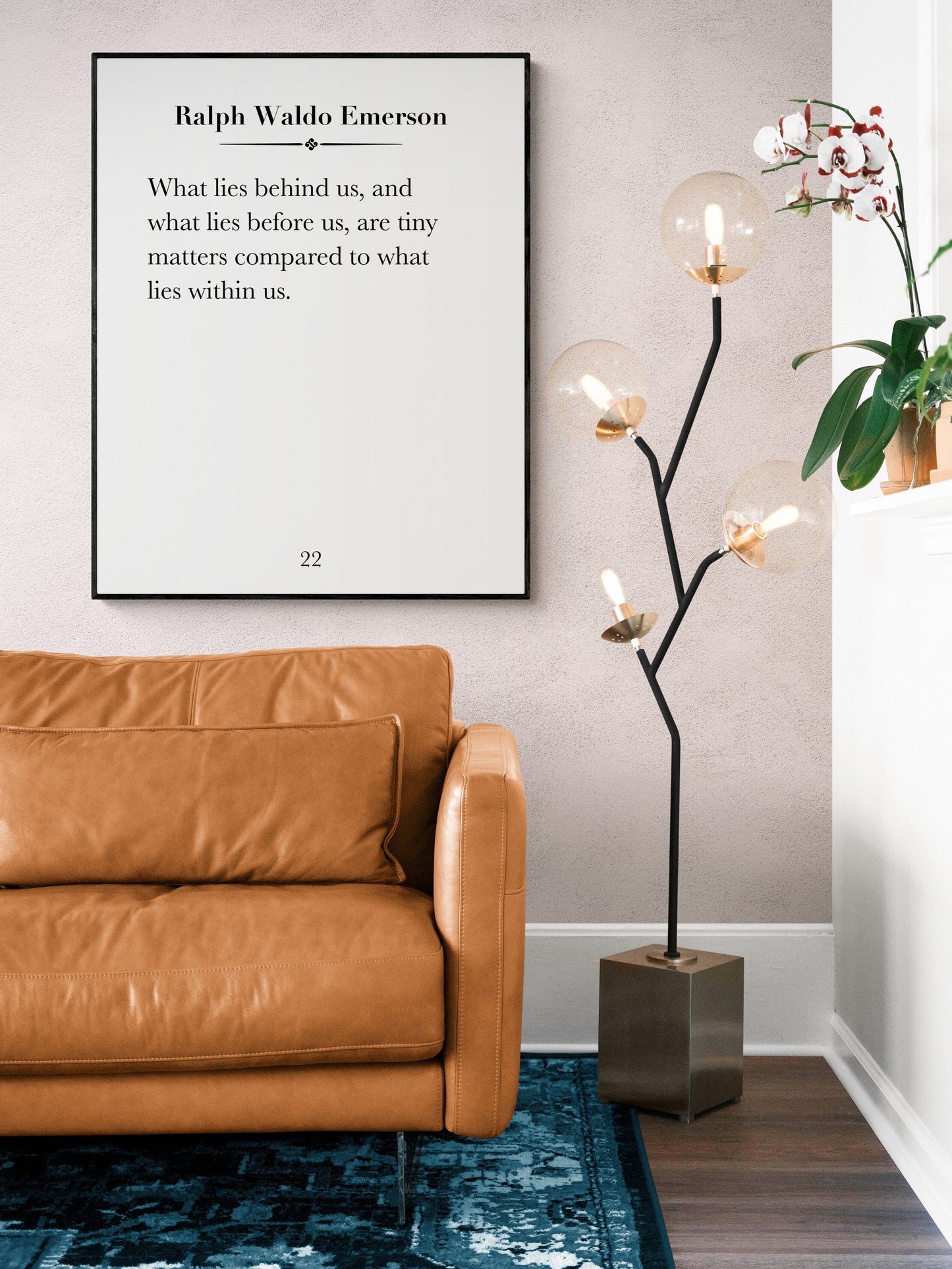 What Lies Behind Us | Ralph Waldo Emerson Quote | Home Decor Wall Artwork | Inspirational Gifts | Literary Book Page | Art Print