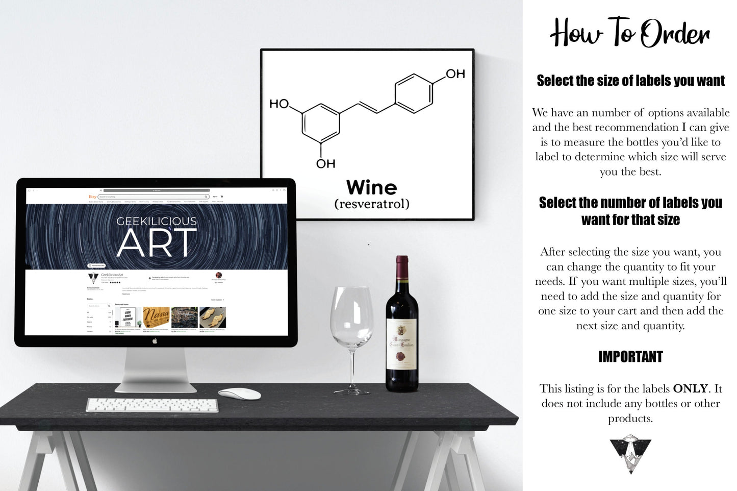 A Gift From Dionysus | Wine Grapes | Custom Wine Bottle Labels | Personalized Bottle Labels