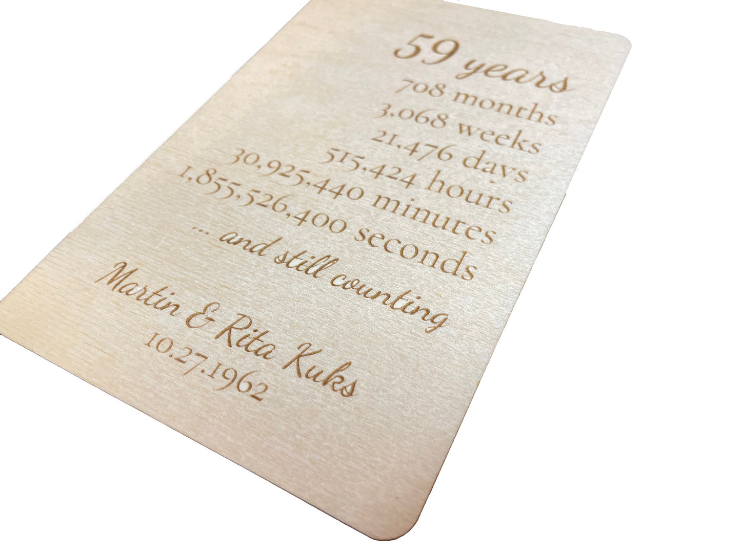 And Still Counting | Anniversary Card | Postcard