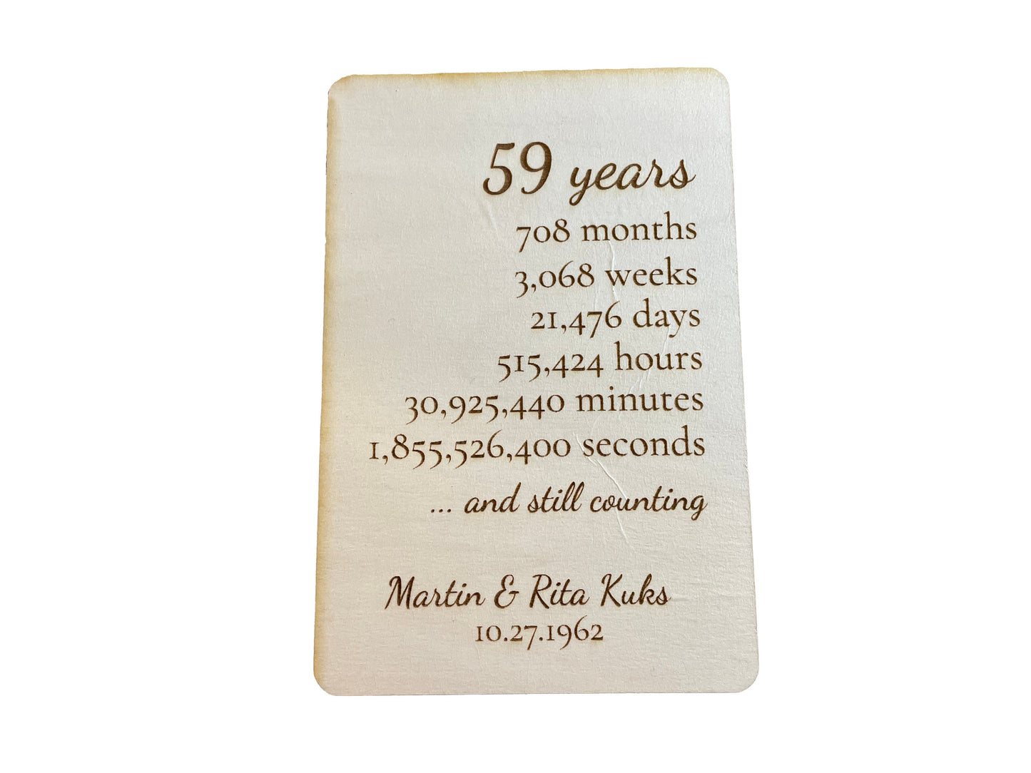 And Still Counting | Anniversary Card | Postcard