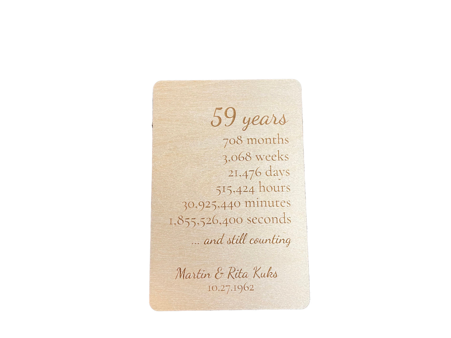 And Still Counting | Anniversary Card | Postcard