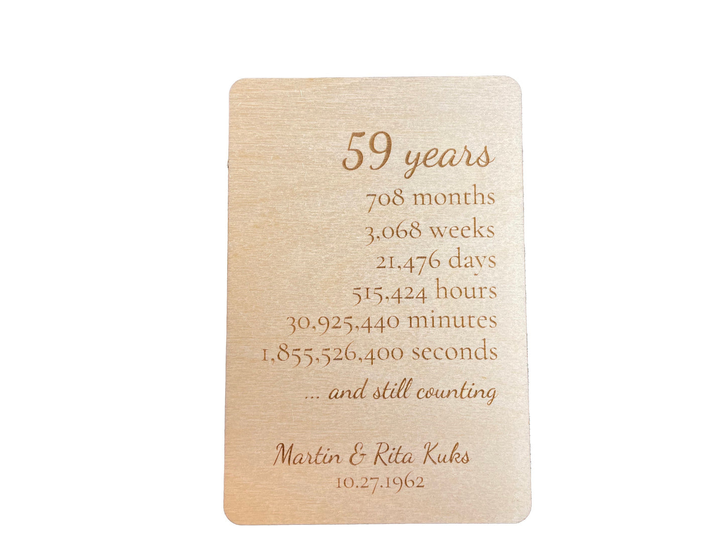 And Still Counting | Anniversary Card | Postcard