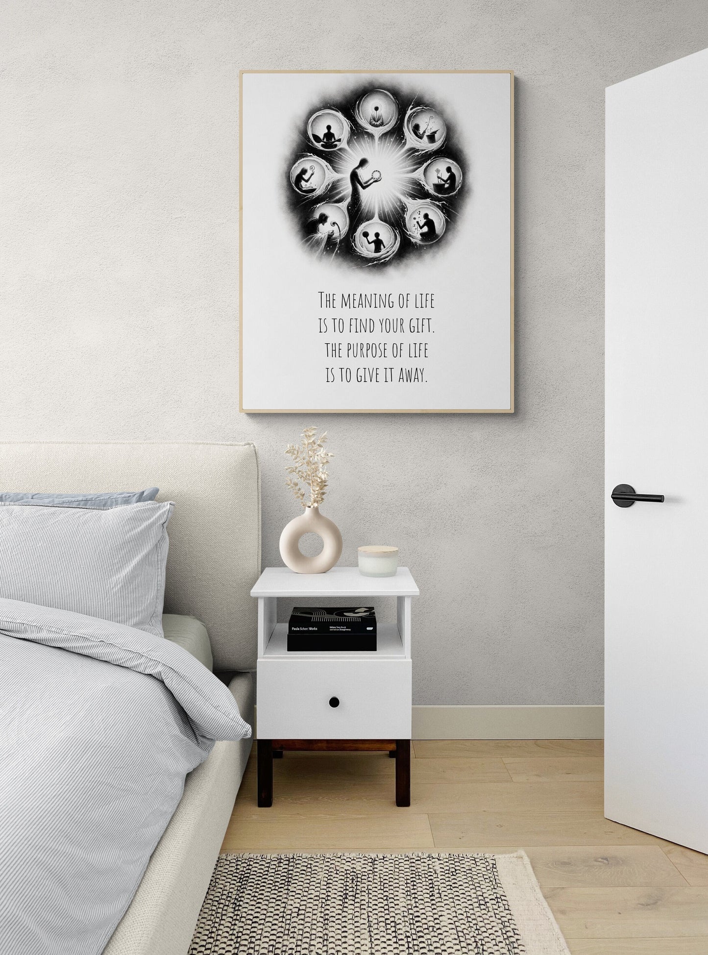 The Meaning Of Life Is To Find Your Gift from Pablo Picasso Inspirational Literature Art Print