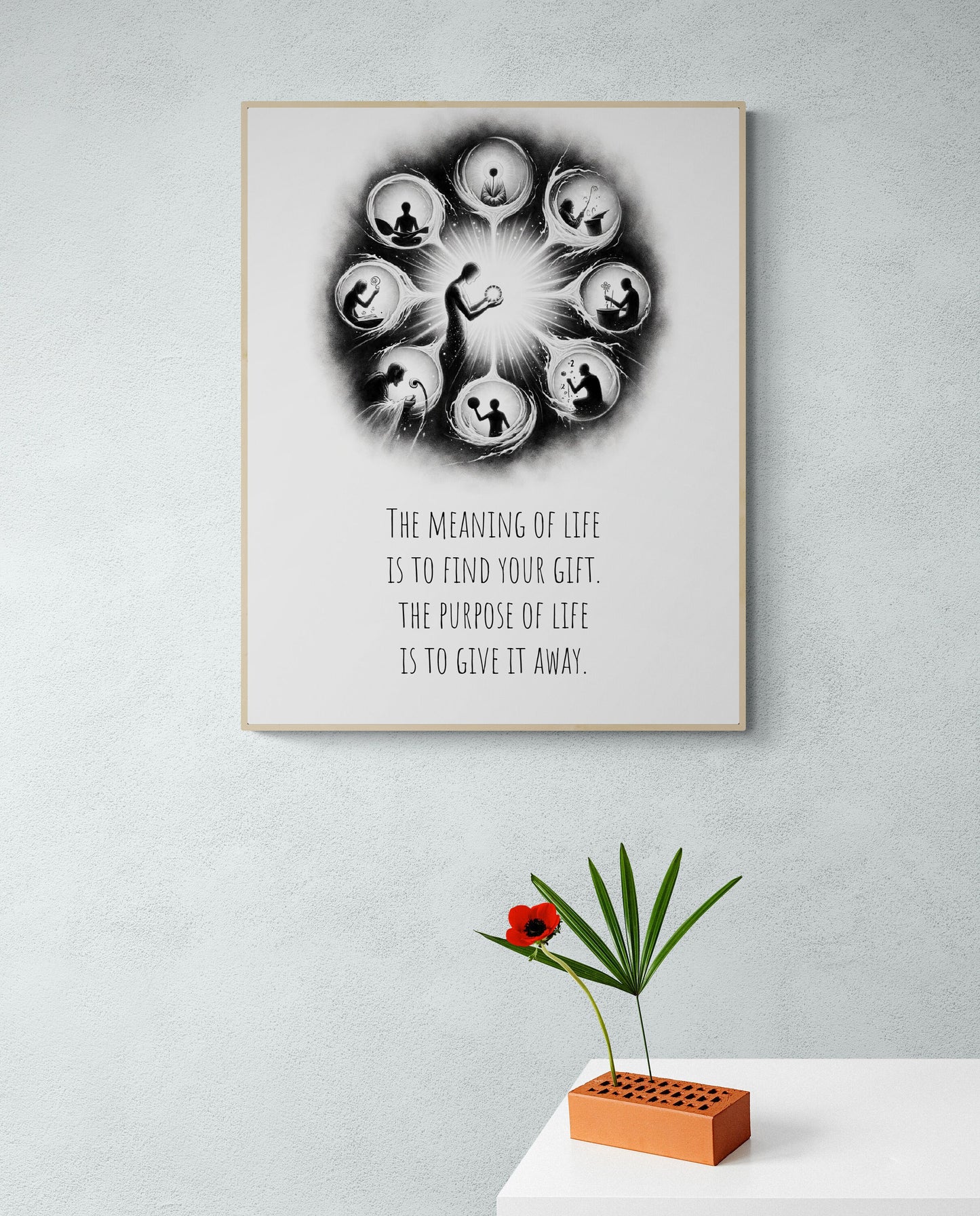 The Meaning Of Life Is To Find Your Gift from Pablo Picasso Inspirational Literature Art Print