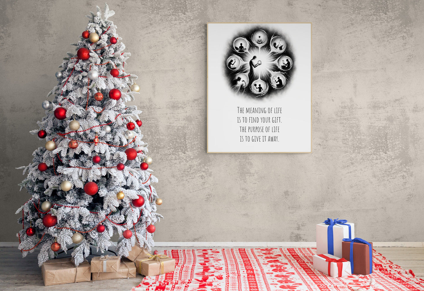 The Meaning Of Life Is To Find Your Gift from Pablo Picasso Inspirational Literature Art Print
