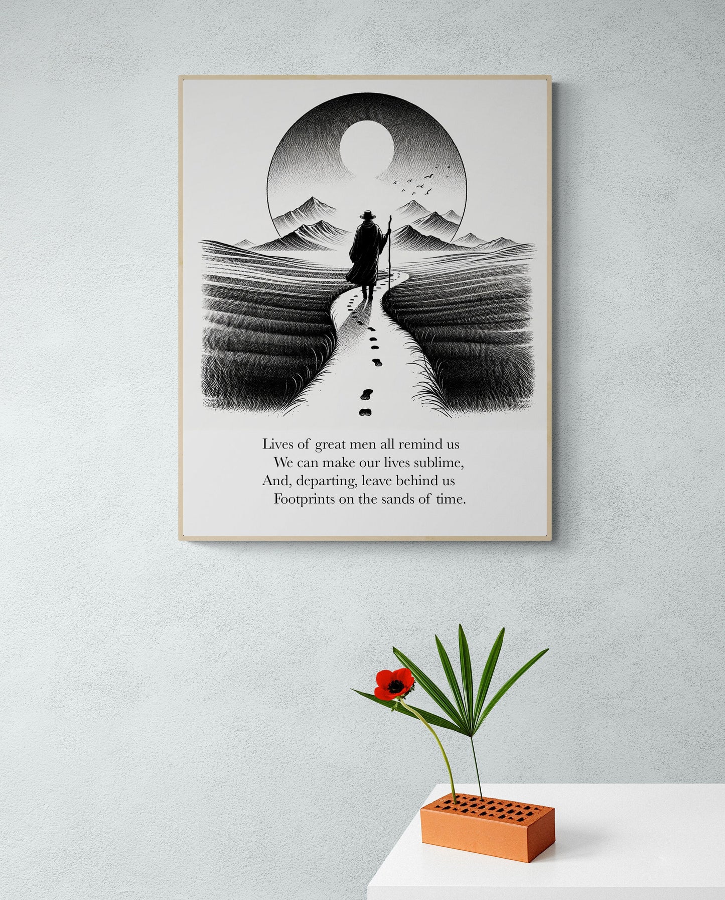 A Psalm of Life by William Wadsworth Longfellow Sketch Art Print