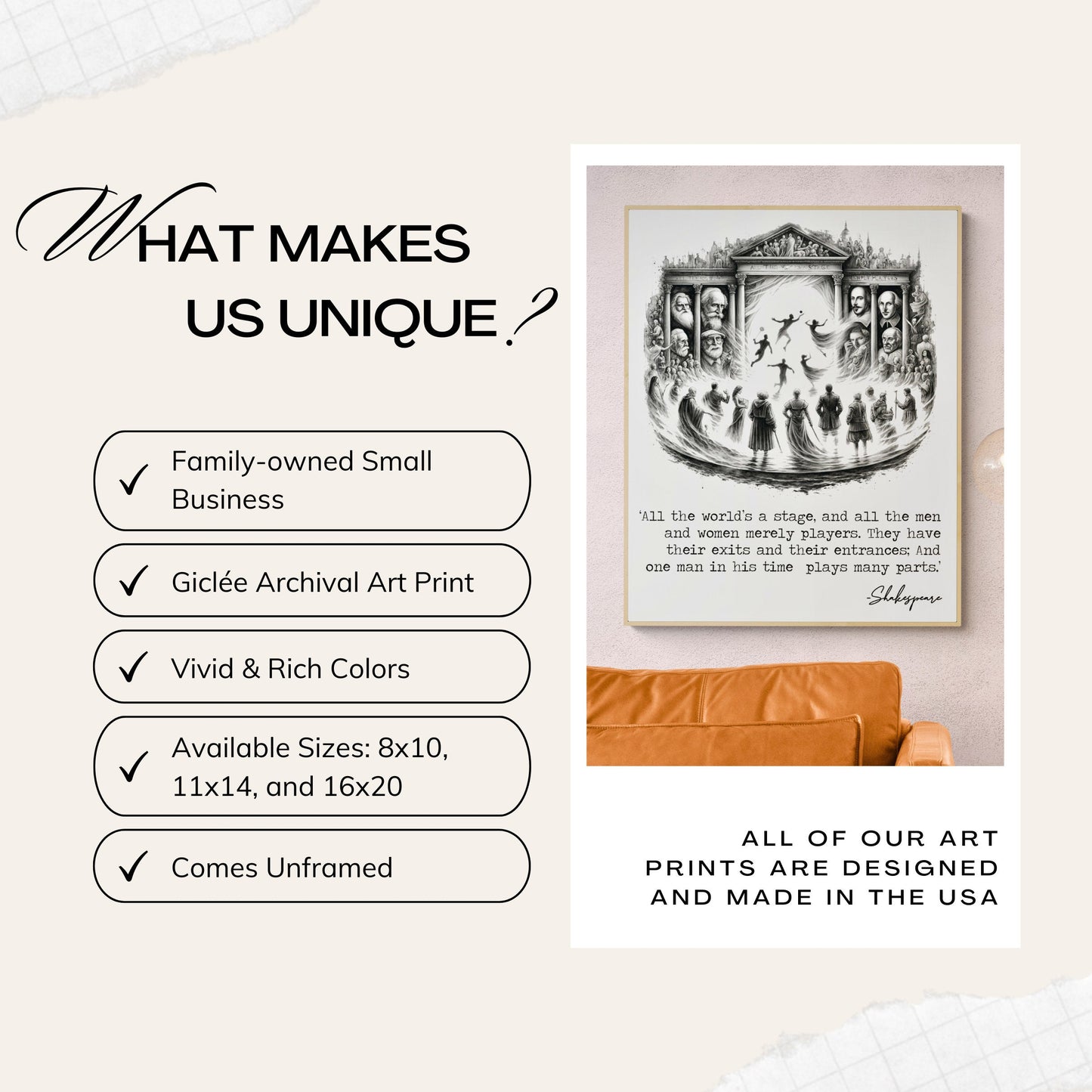 The Hero Of My Own Life | Charles Dickens Quote | Motivational | Literary Home Decor | Living Room | Typography Art Print