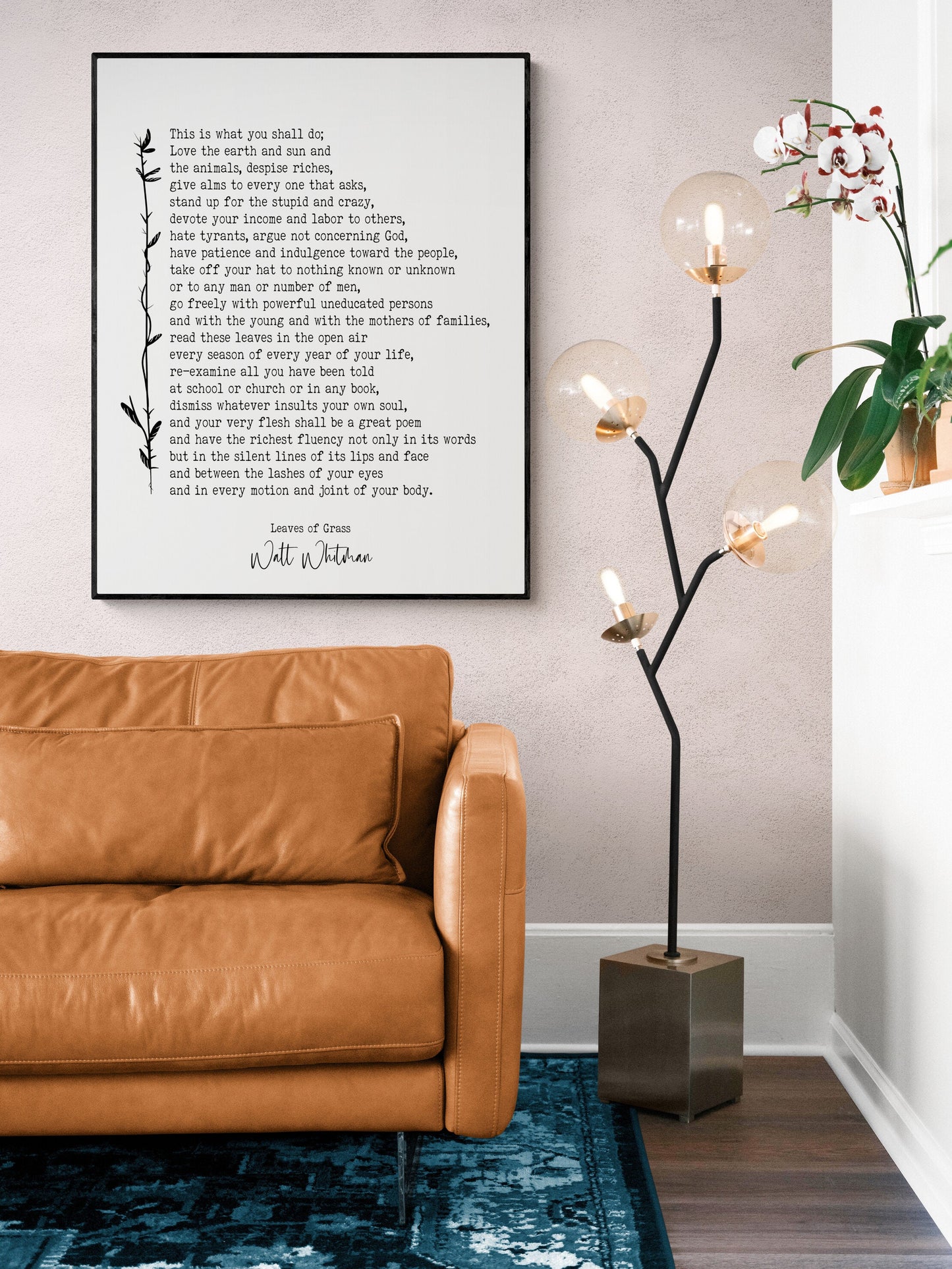This Is What You Shall Do | Walt Whitman Quote Poem | Leaves of Grass | Poetry | Literary Book | Inspirational | Motivational Art Print