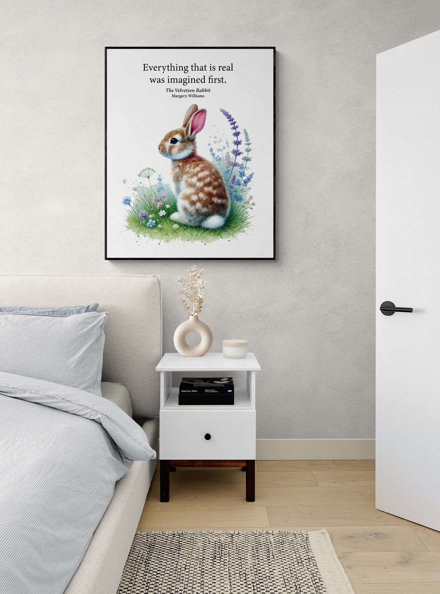 Everything That Is Real | The Velveteen Rabbit | Margery Williams | Children's Literature | Home Decor | Watercolor | Literary Art Print