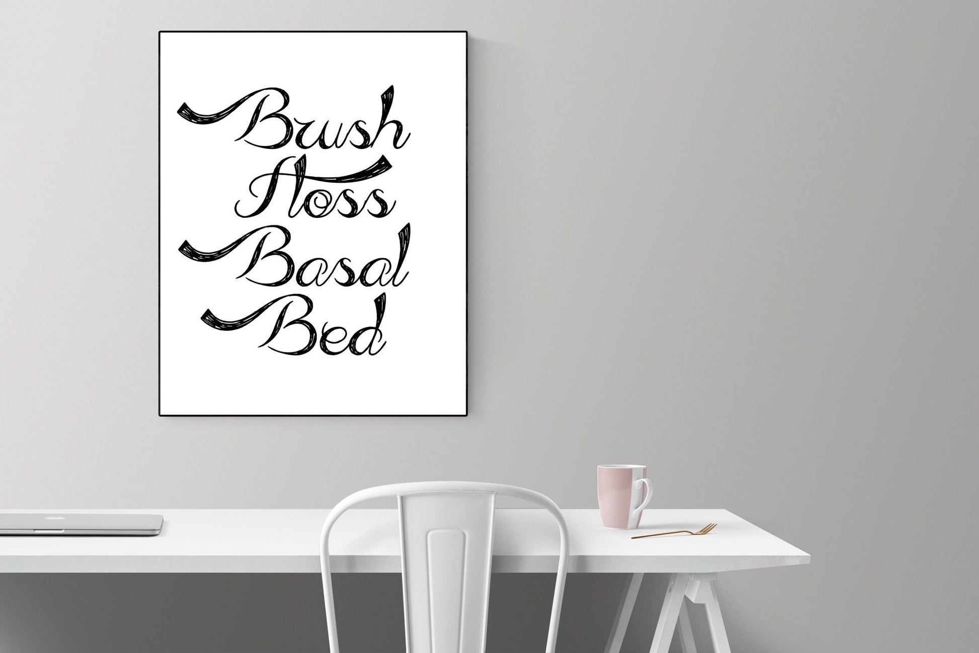 Diabetes Art Print | Diabetes Bedtime Checklist | Type 1 & 2 Diabetes Poster | T1D