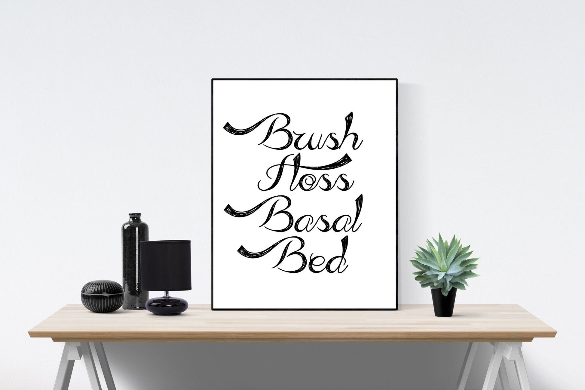 Diabetes Art Print | Diabetes Bedtime Checklist | Type 1 & 2 Diabetes Poster | T1D