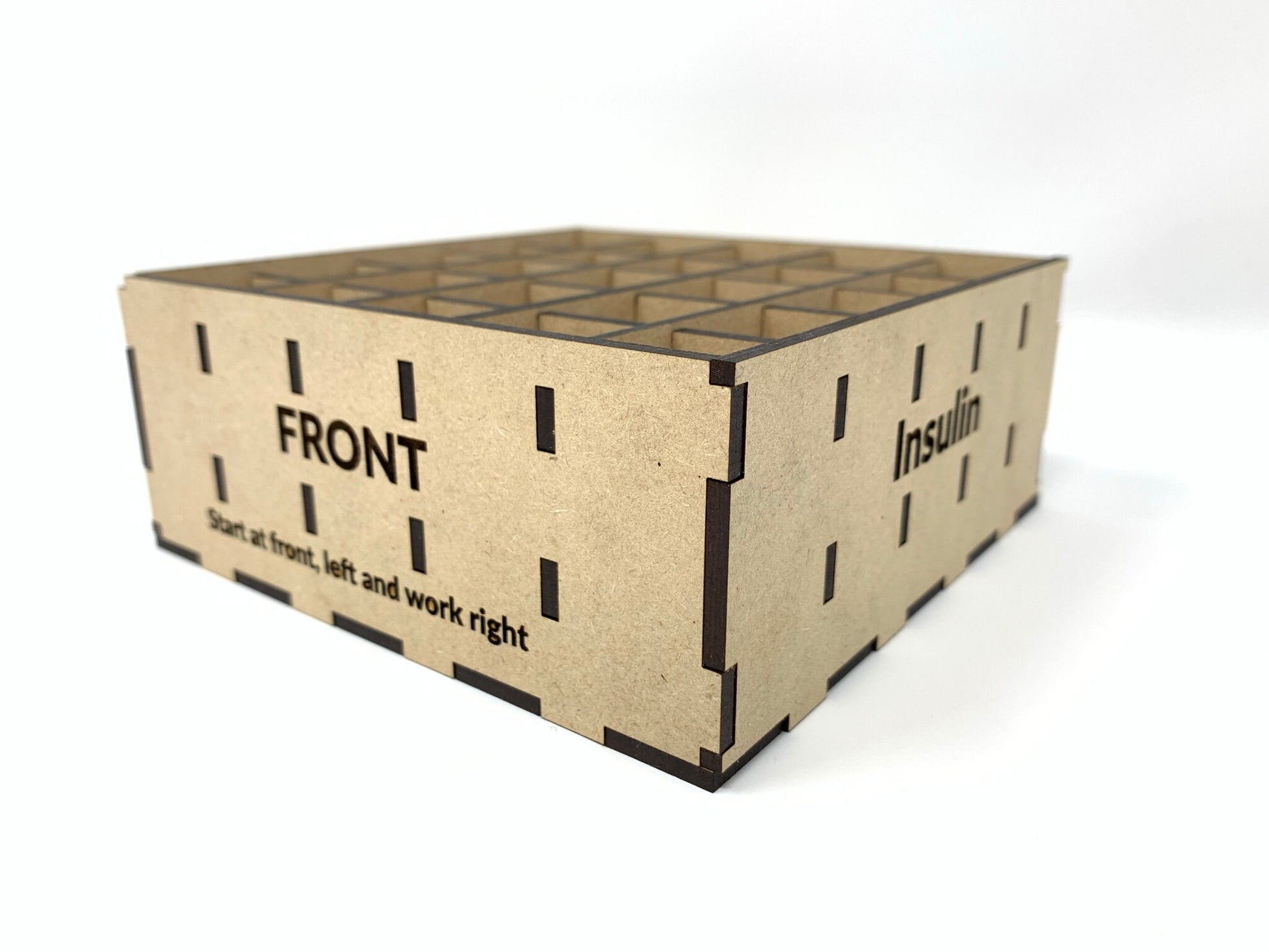 Diabetes Insulin Vial Storage Caddy | Holds Up to 25 Vials | Some Assembly Required