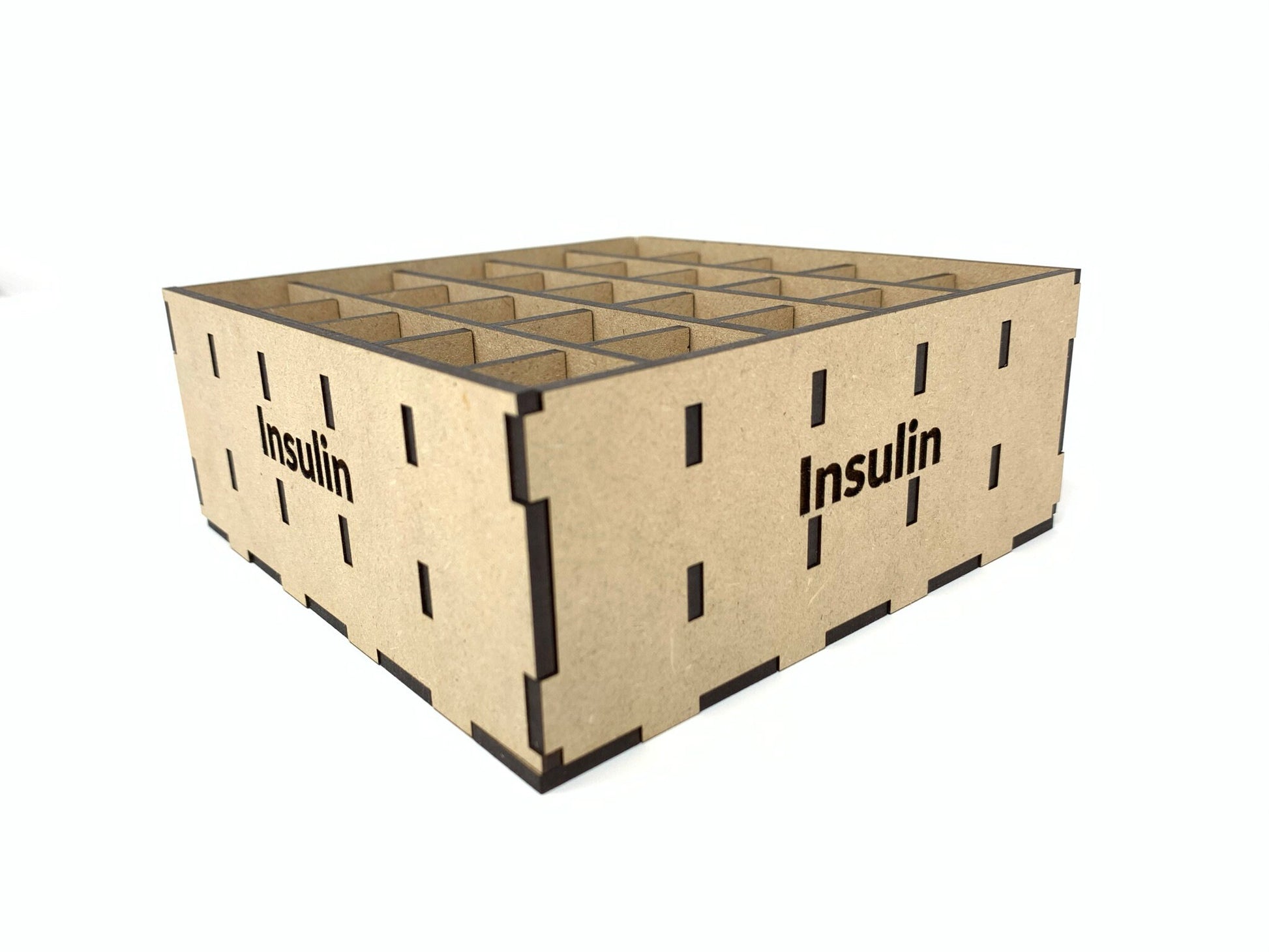 Diabetes Insulin Vial Storage Caddy | Holds Up to 25 Vials | Some Assembly Required