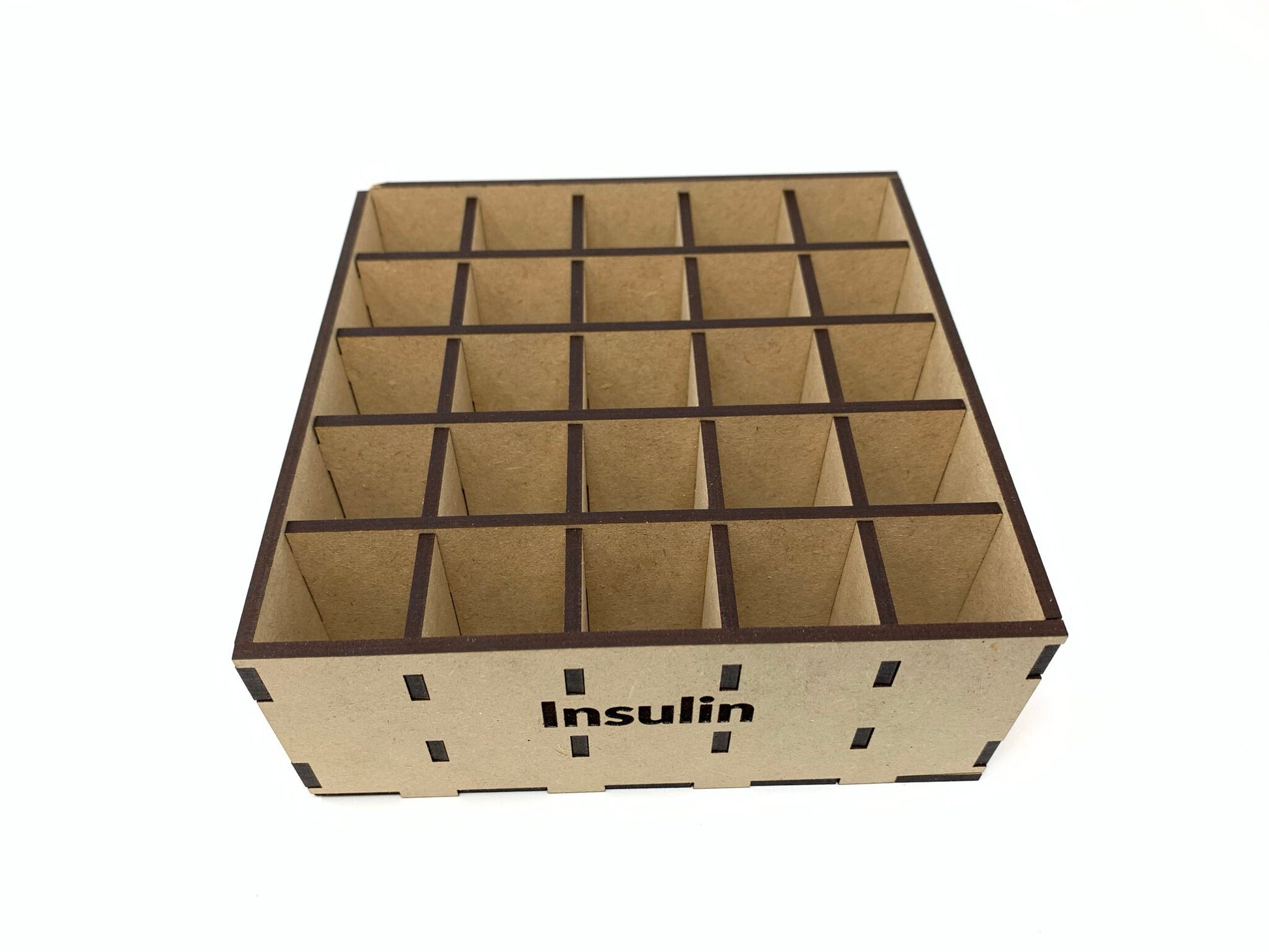Diabetes Insulin Vial Storage Caddy | Holds Up to 25 Vials | Some Assembly Required