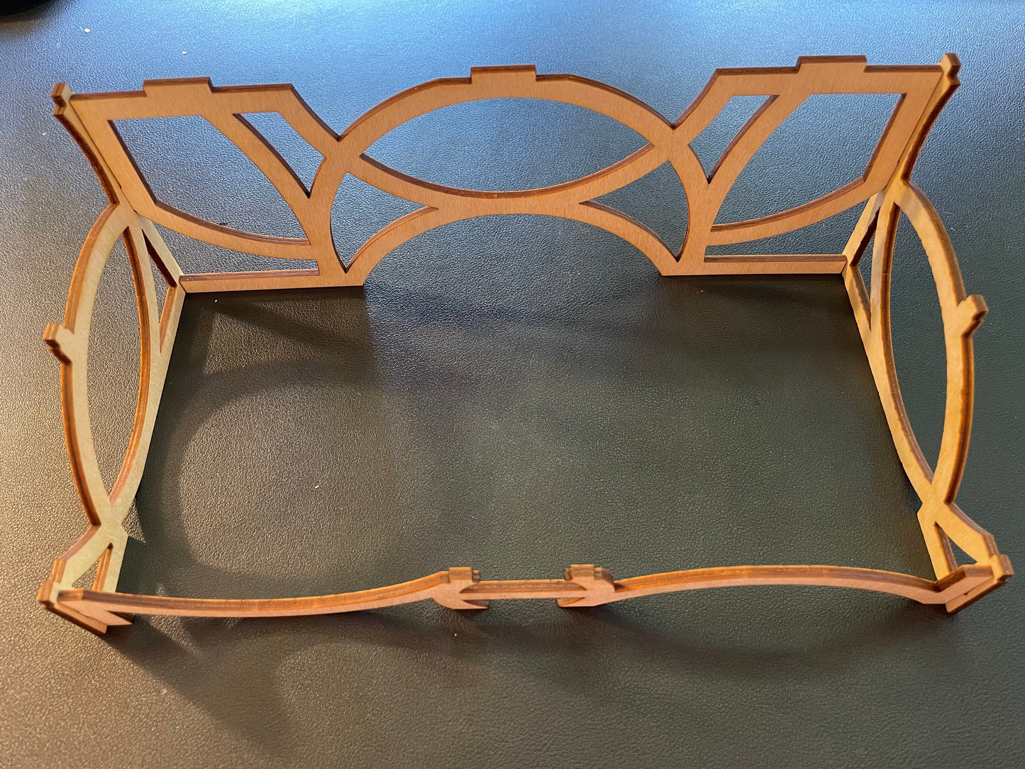 Three Tiered Wooden Stand | Completed Size: 10.33W x 7.2H x 3.6D in. | Assembly Required