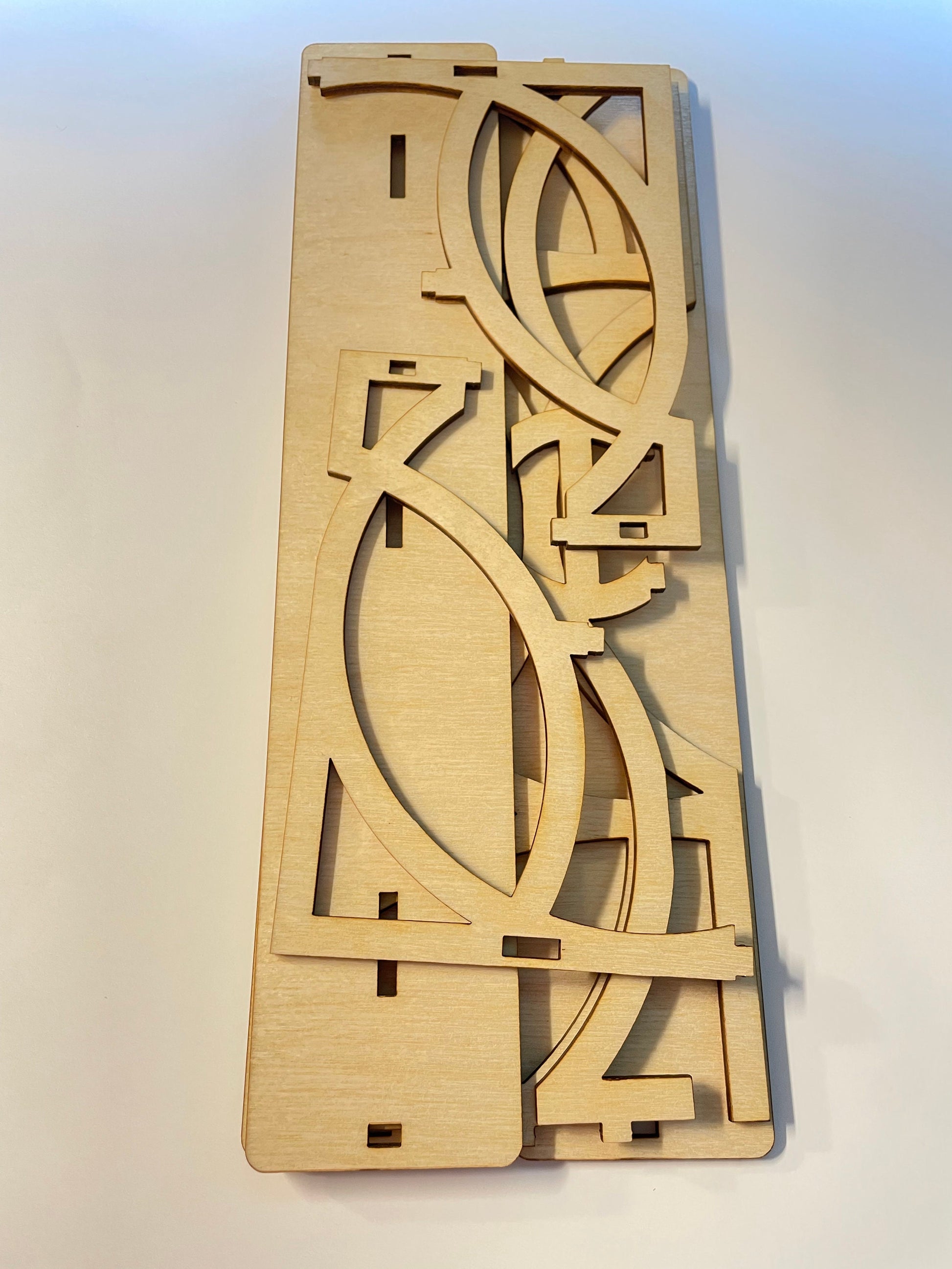 Three Tiered Wooden Stand | Completed Size: 10.33W x 7.2H x 3.6D in. | Assembly Required