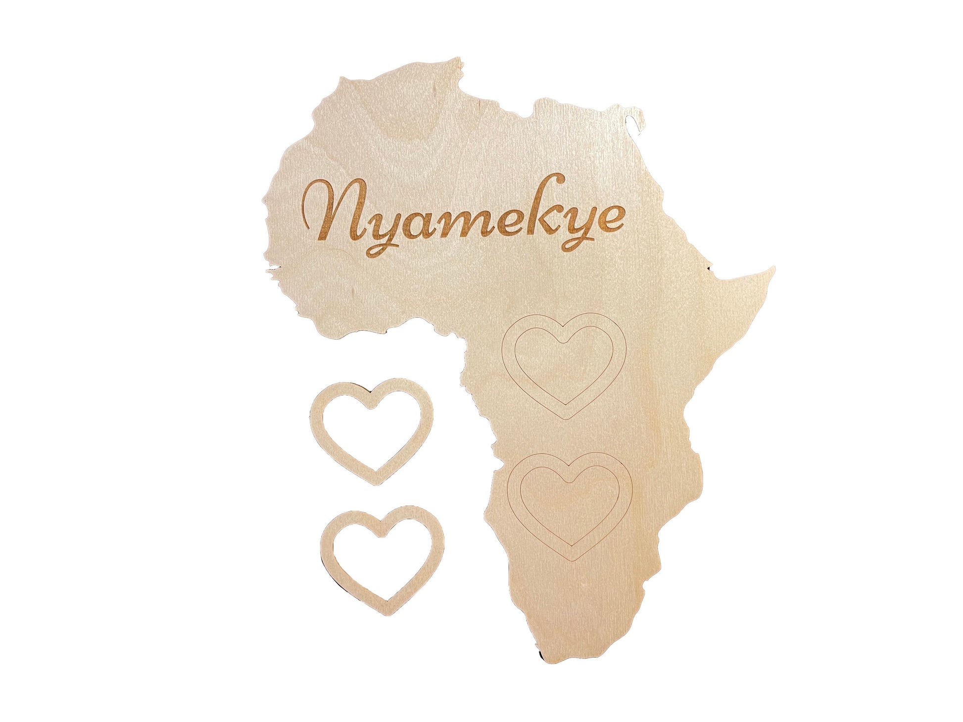 African Photo Memory Frame | Personalized Name | Home Decor