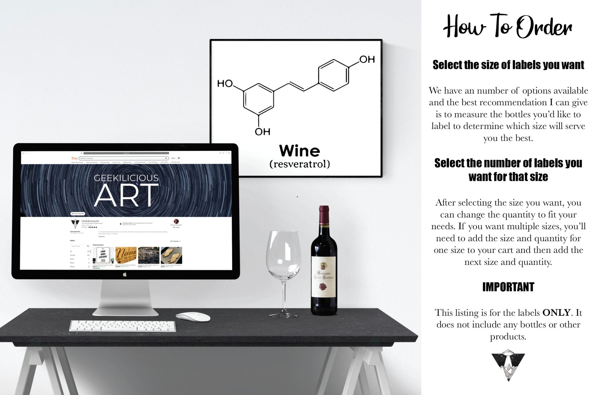 A Gift From Dionysus | Wine Grapes | Custom Wine Bottle Labels | Personalized Bottle Labels