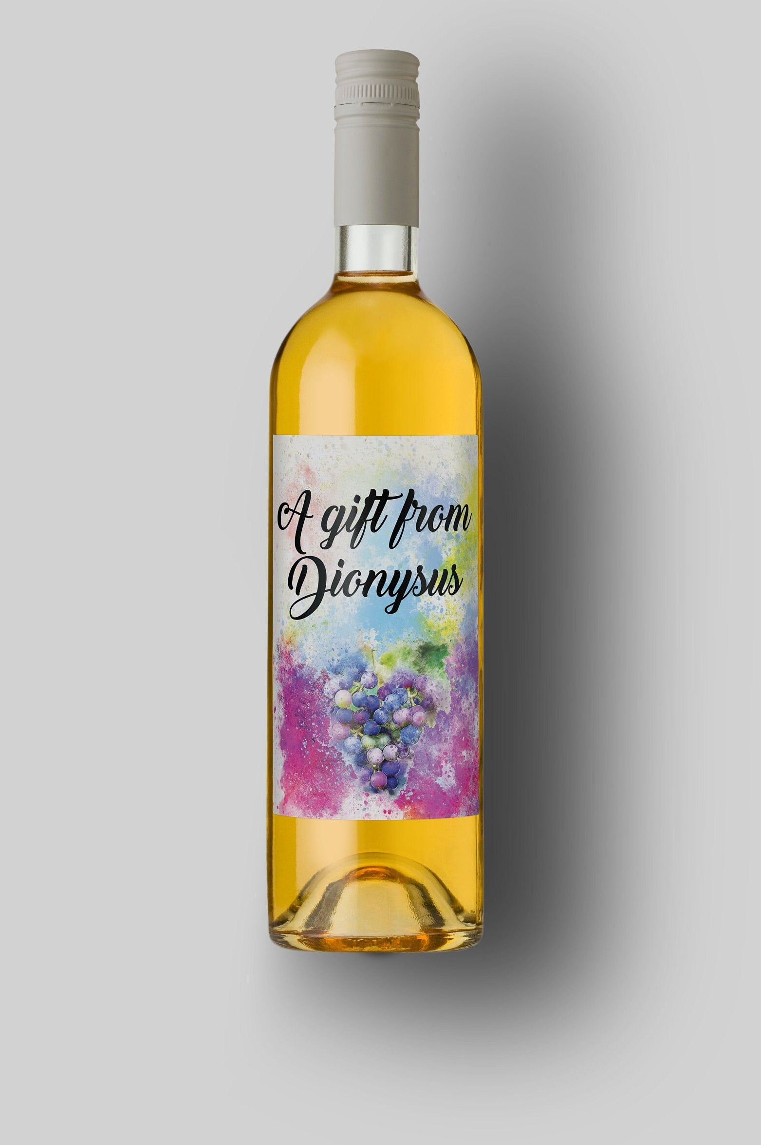 A Gift From Dionysus | Wine Grapes | Custom Wine Bottle Labels | Personalized Bottle Labels