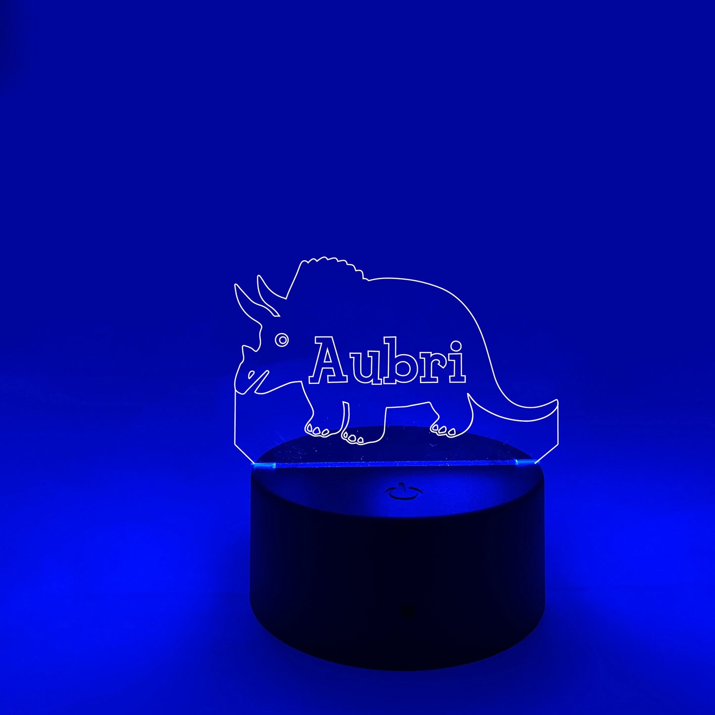 Triceratops | Dinosaur Nightlight | Personalized LED Sign | Gifts for Kids | Kid Home Decor | Night Light for Kids