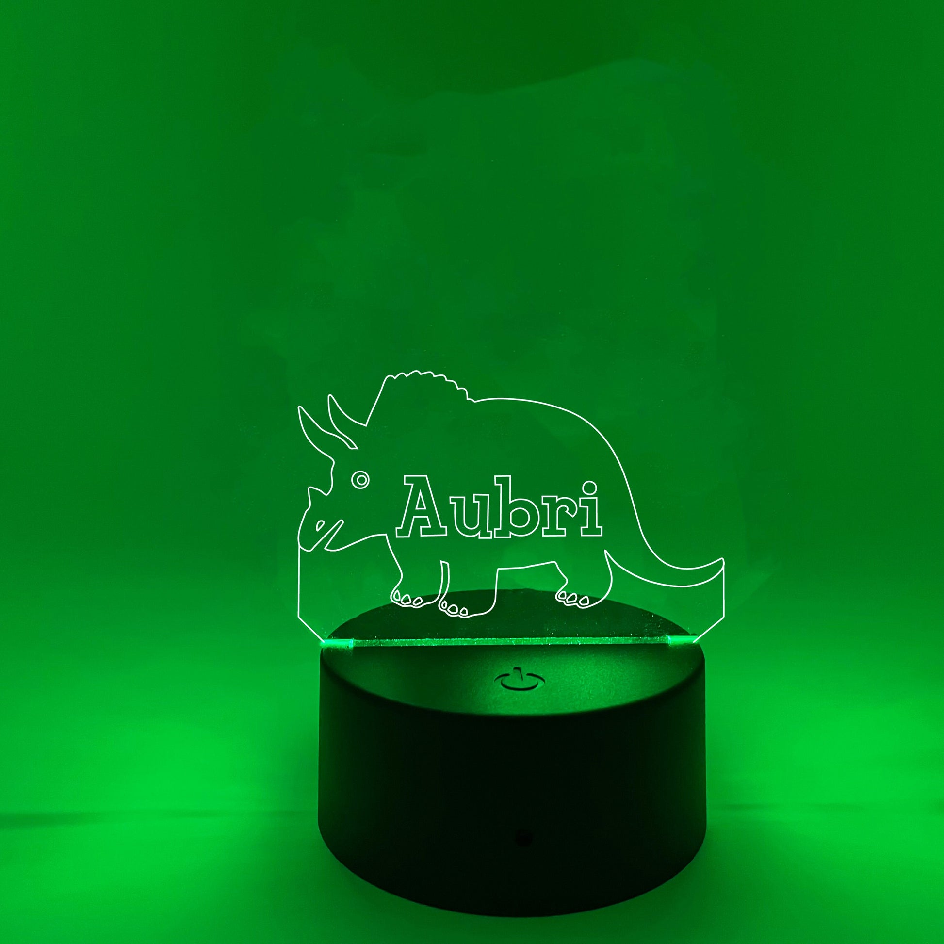 Triceratops | Dinosaur Nightlight | Personalized LED Sign | Gifts for Kids | Kid Home Decor | Night Light for Kids