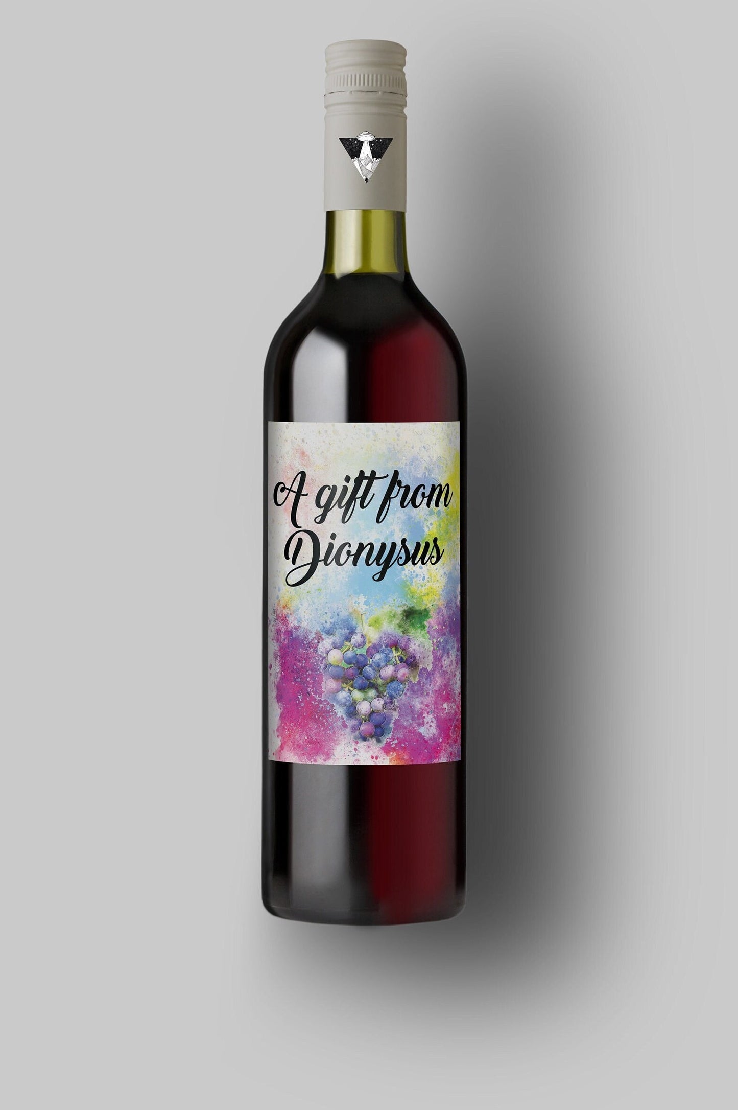 A Gift From Dionysus | Wine Grapes | Custom Wine Bottle Labels | Personalized Bottle Labels