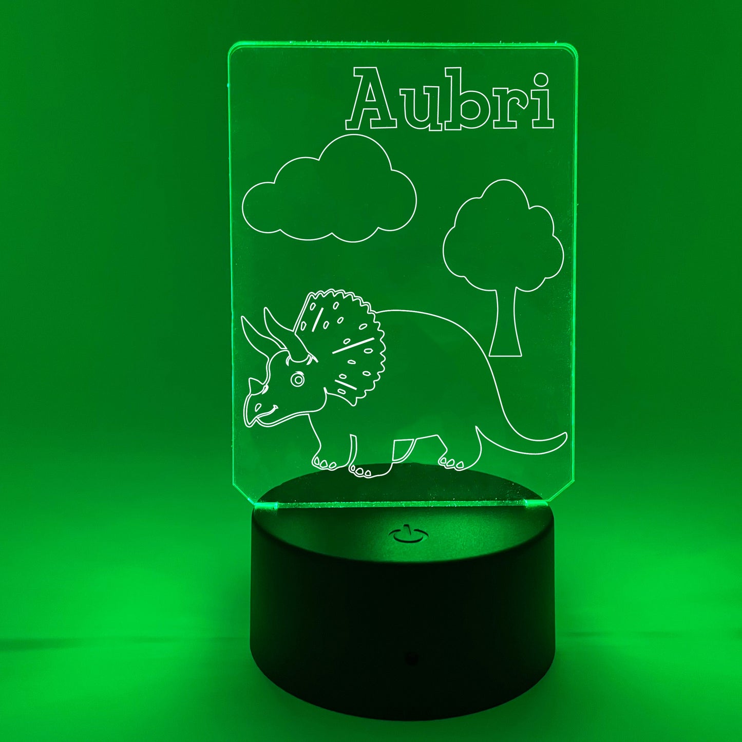 Triceratops | Dinosaur Nightlight | Personalized LED Sign | Gifts for Kids | Kid Home Decor | Night Light for Kids
