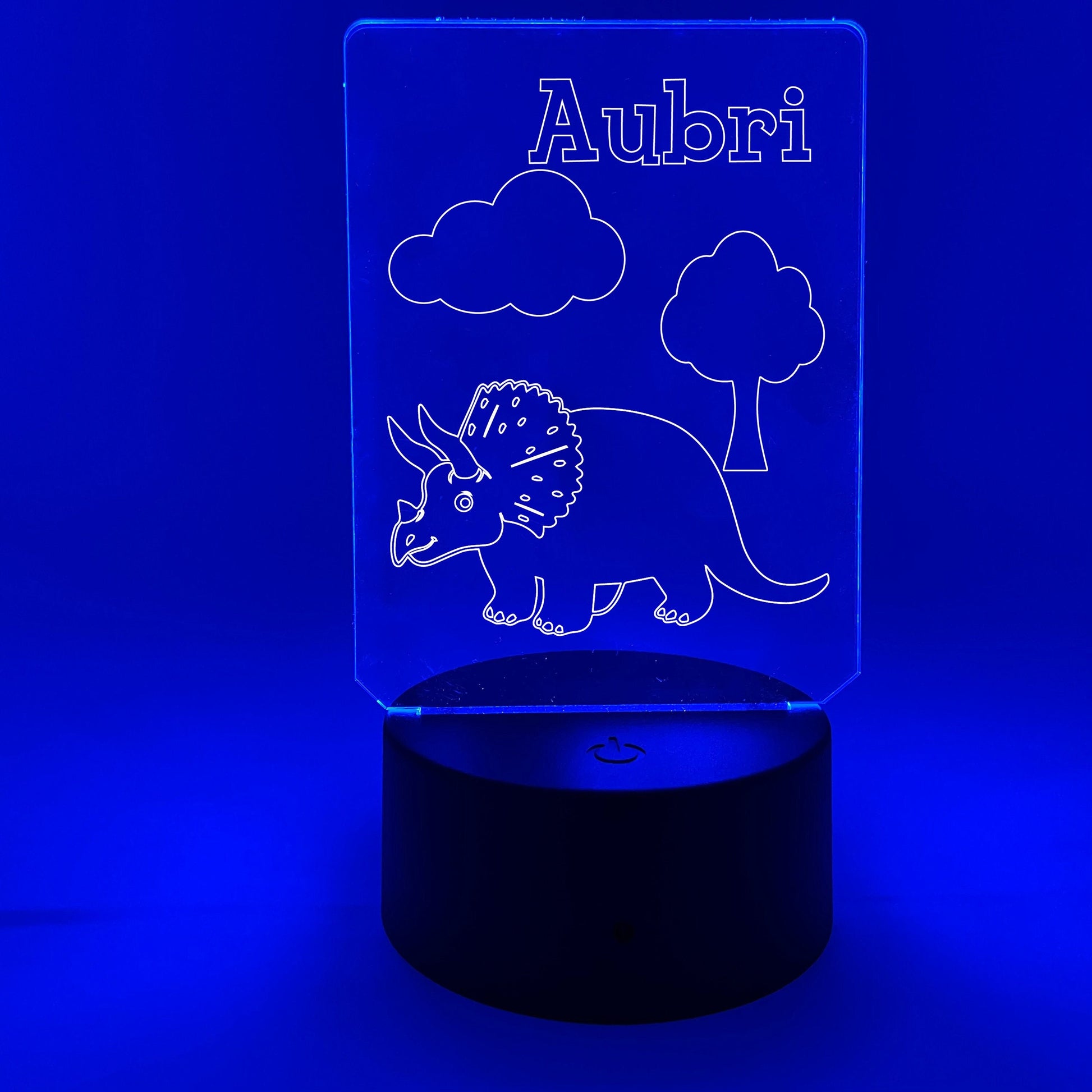 Triceratops | Dinosaur Nightlight | Personalized LED Sign | Gifts for Kids | Kid Home Decor | Night Light for Kids
