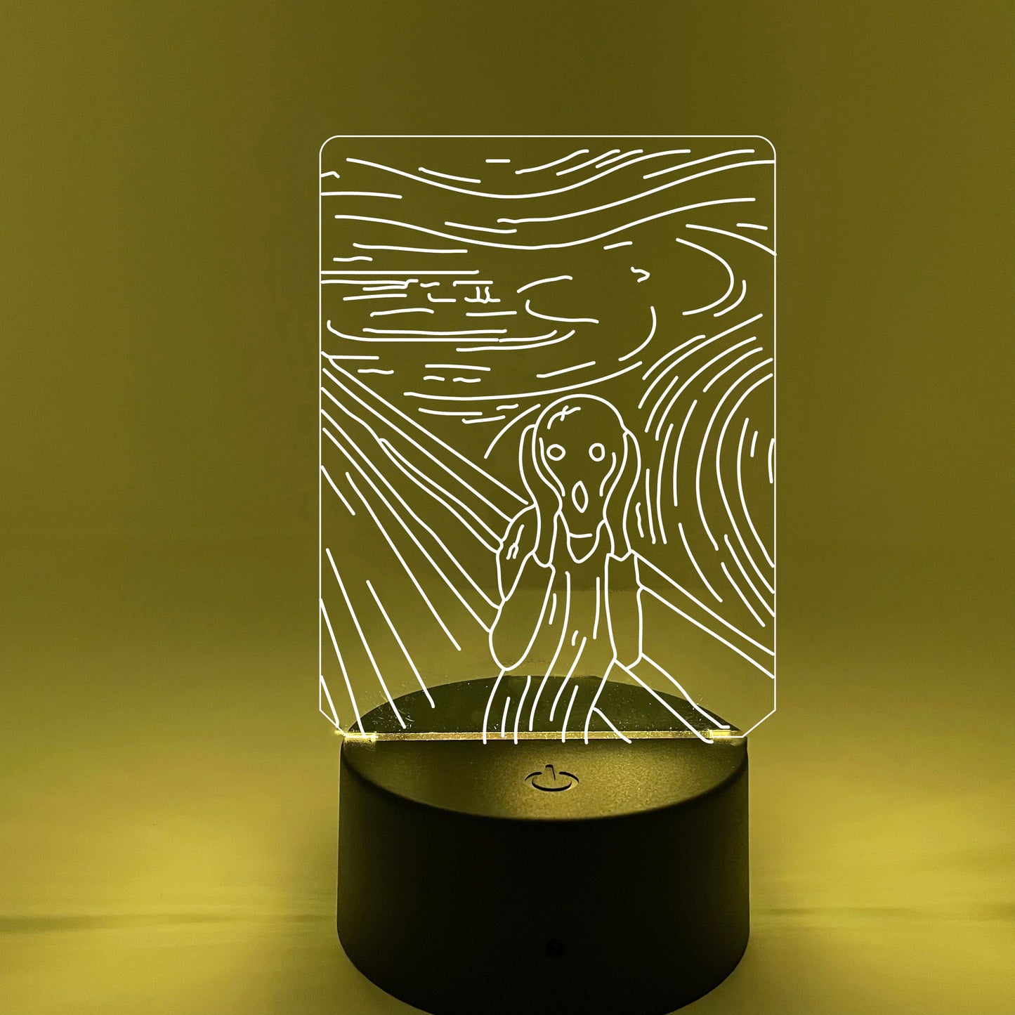 The Scream by Edvard Munch | Nightlight | LED Sign | Gifts for Kids | Kid Home Decor | Night Light for Kids