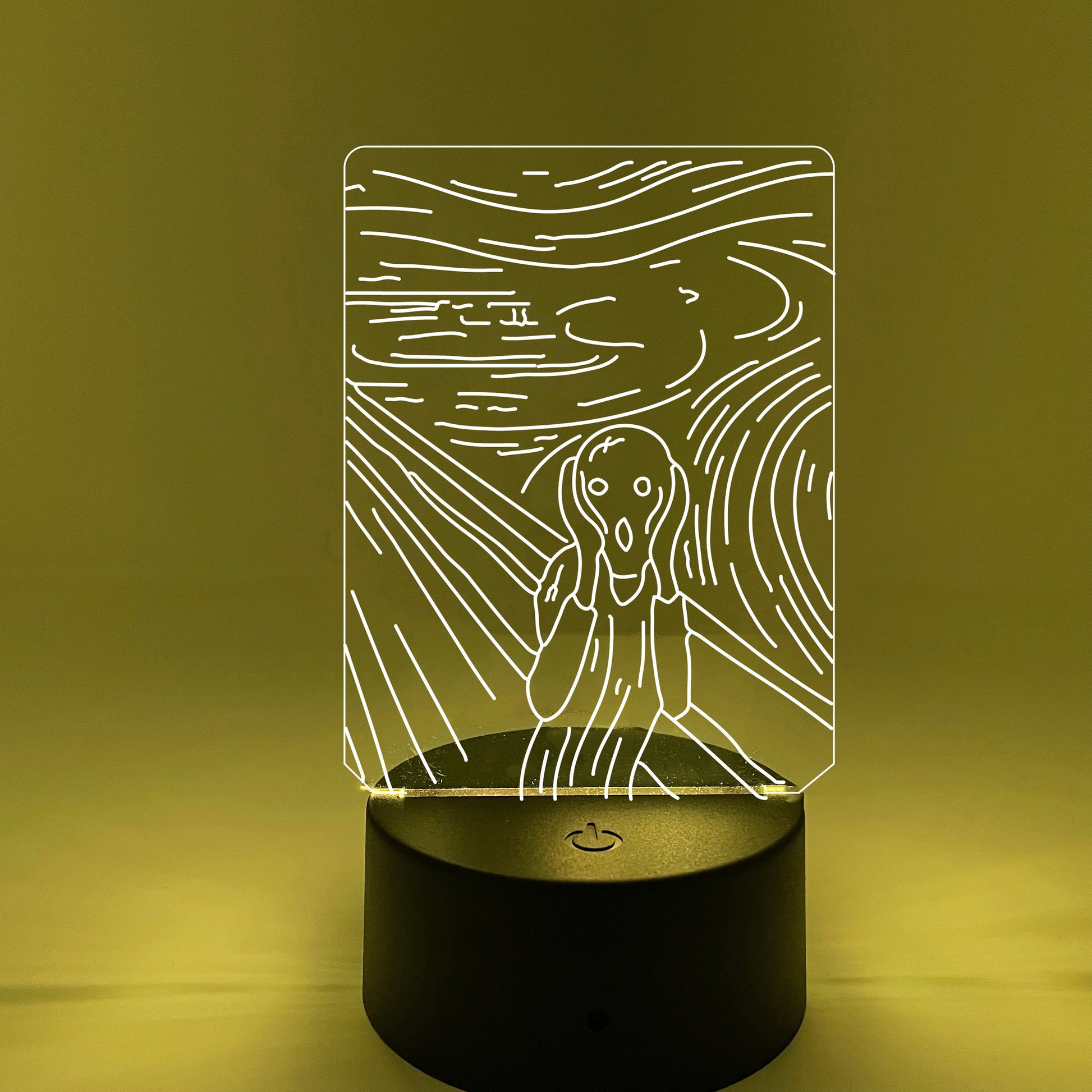 The Scream by Edvard Munch | Nightlight | LED Sign | Gifts for Kids | Kid Home Decor | Night Light for Kids