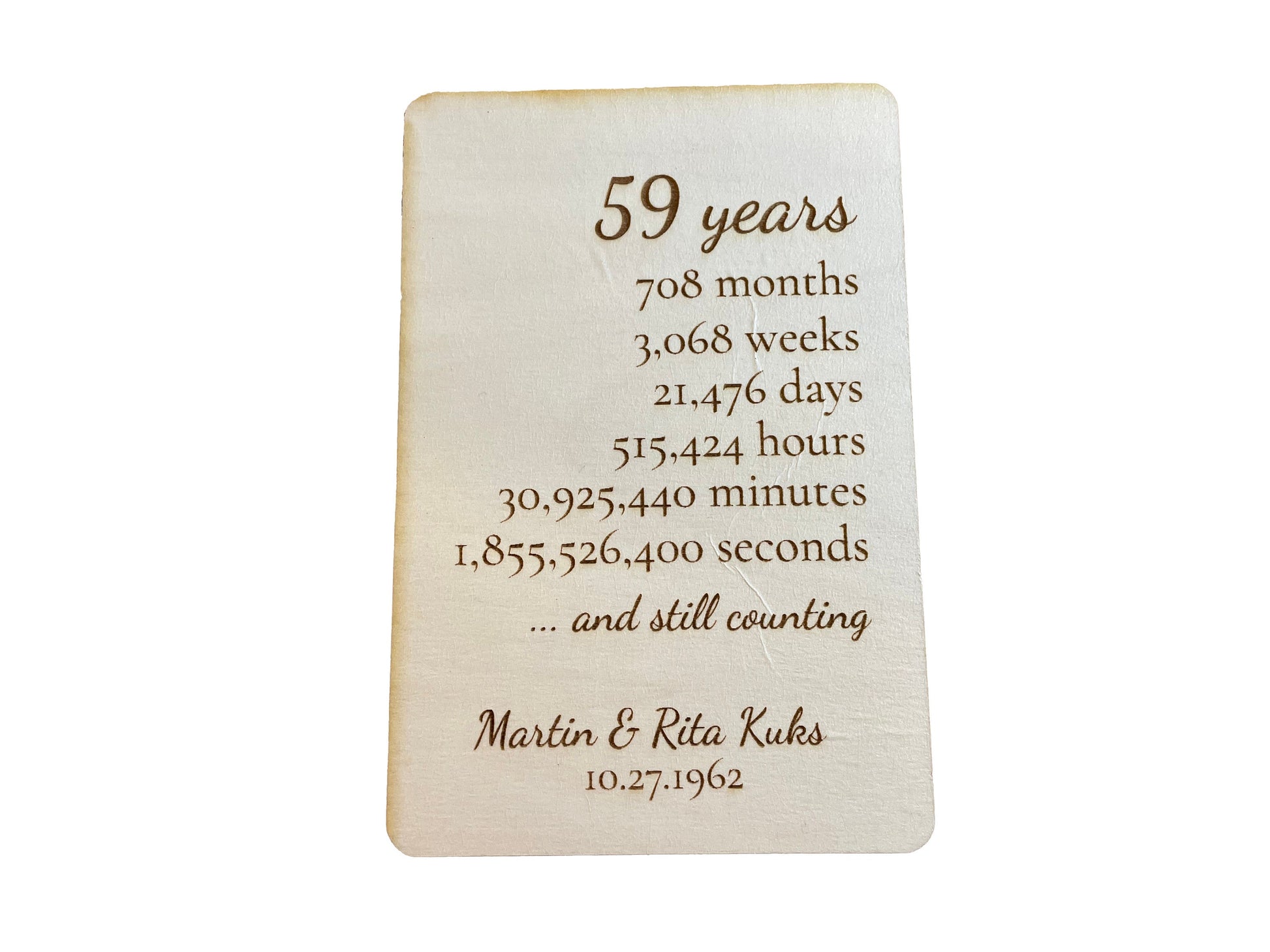 And Still Counting | Anniversary Card | Postcard