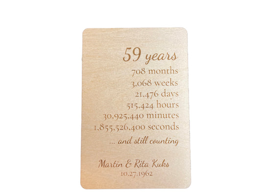 And Still Counting | Anniversary Card | Postcard