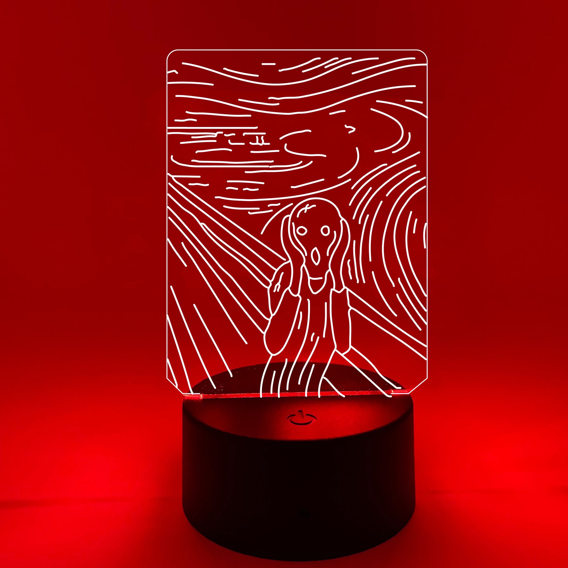 The Scream by Edvard Munch | Nightlight | LED Sign | Gifts for Kids | Kid Home Decor | Night Light for Kids
