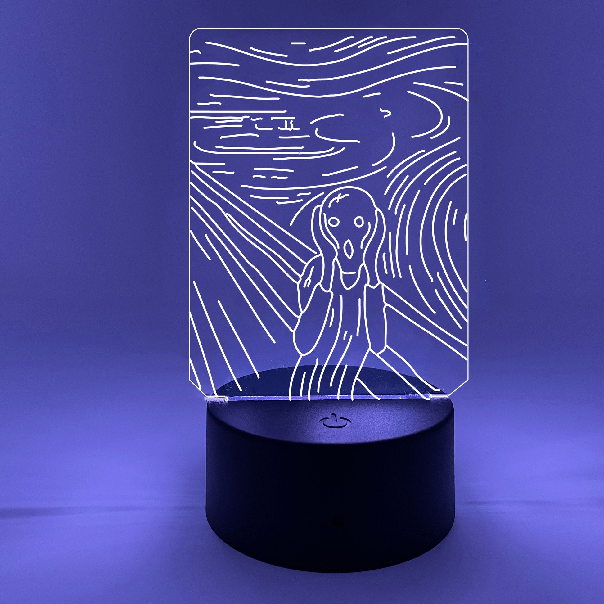 The Scream by Edvard Munch | Nightlight | LED Sign | Gifts for Kids | Kid Home Decor | Night Light for Kids