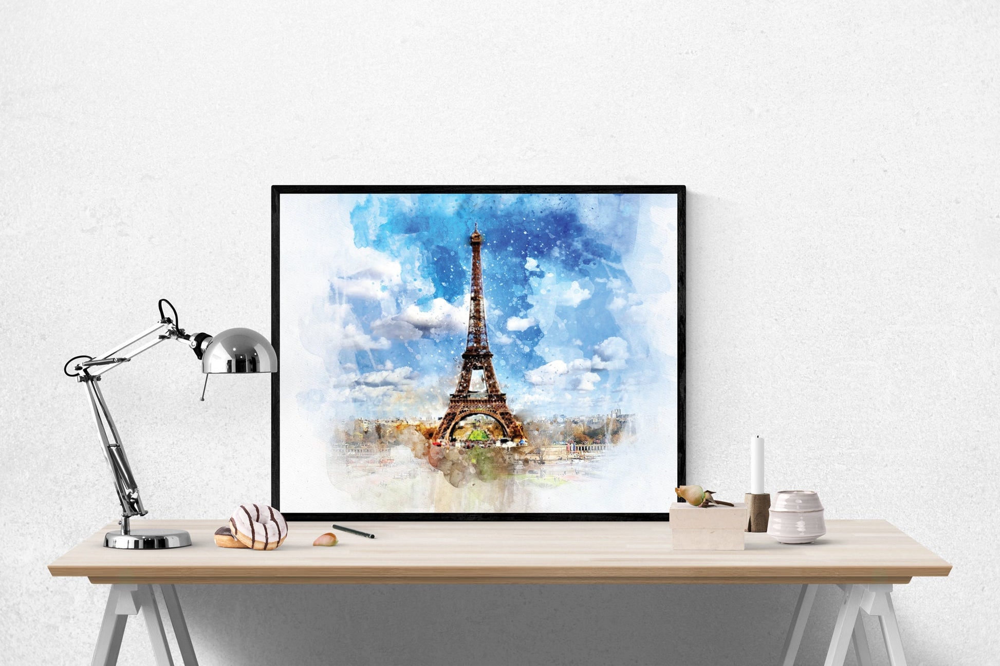 The Soul of Paris | Eiffel Tower | France | Watercolor | Art Print