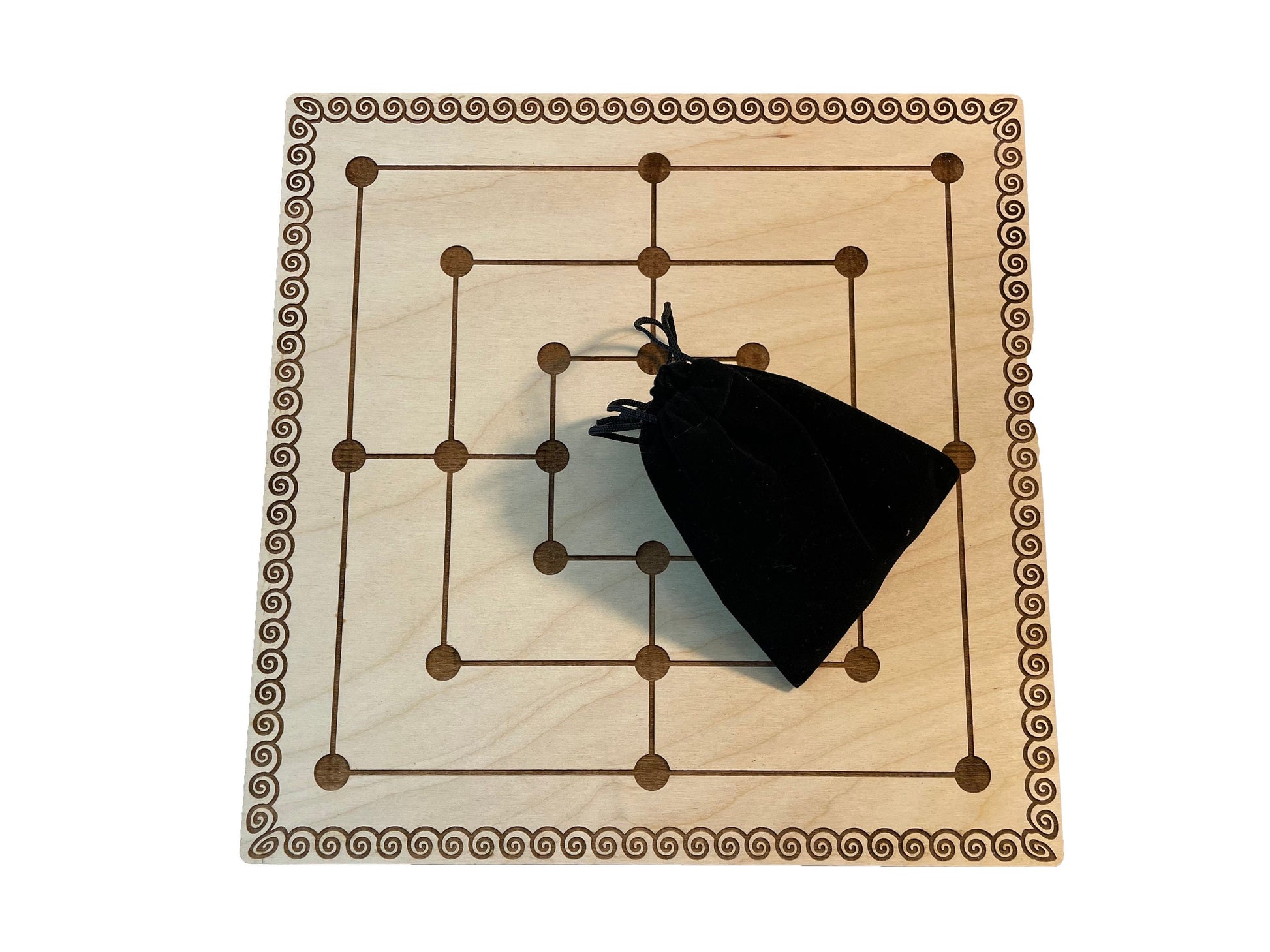 Nine Men's Morris | Ancient Roman Board Game | Wood & Acrylic