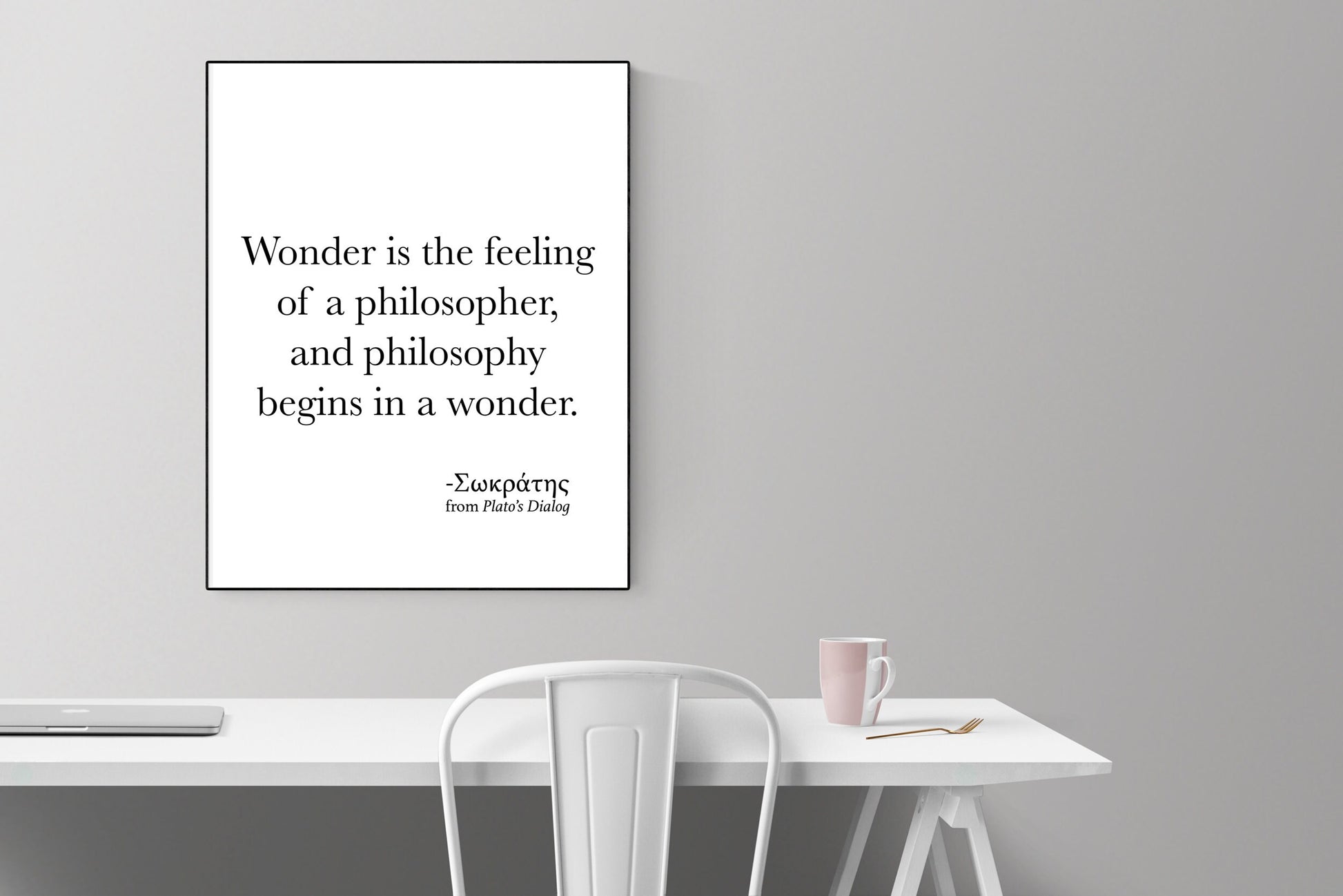 A Multitude Of Words Is No Proof Of A Prudent Mind | Thales of Miletus | Quote | Inspirational Philosophy | Office Colleague | Art Print
