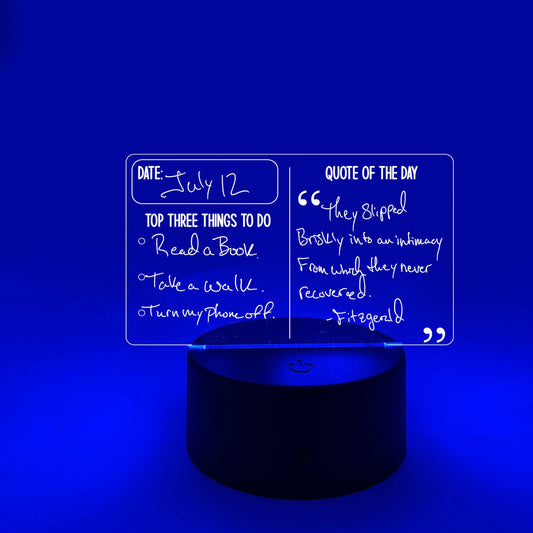 My Daily Calendar | Checklist | Quote Of The Day | Nightlight | LED Sign | Gifts for Kids | Kid Home Decor | Night Light for Kids