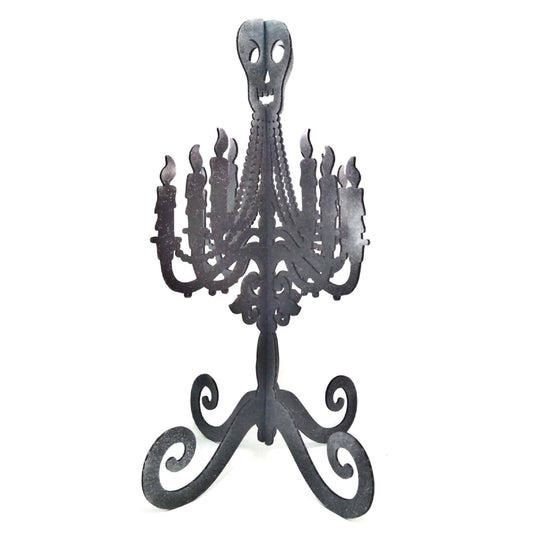 DIY Paint Your Own Ghoulish Halloween Décor Candelabra | Table Setting | Do It Yourself | Size: 9 x 9 x 16.5 in Paint and Assembly Required