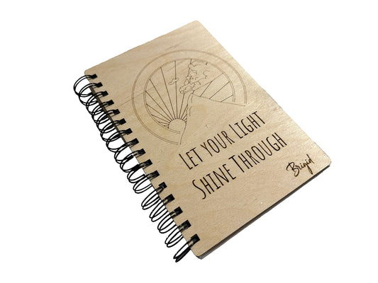 Let Your Light Shine Through | New Years Resolution | Forest | Writing Journal Or Diary | Sketchbook