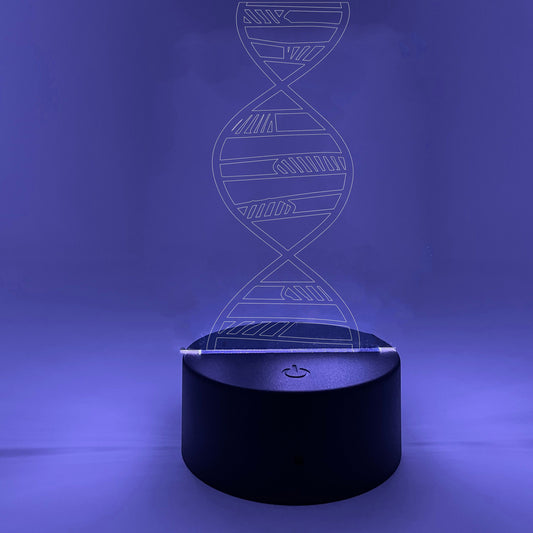 Strand of Double Helix DNA | Chemistry Biology Genetics | High School | Science Teachers | Etched Acrylic With LED Light Strip | Gift
