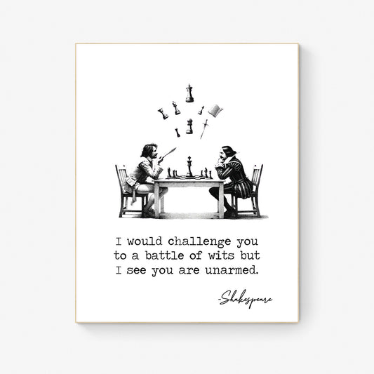 24x36 inch I Would Challenge You Art Print